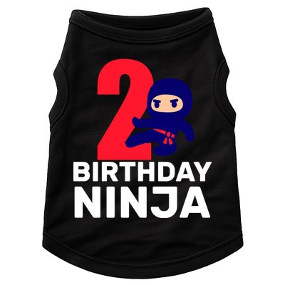 2nd Birthday Ninja  Doggie Tank