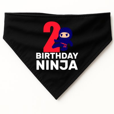 2nd Birthday Ninja  USA-Made Doggie Bandana
