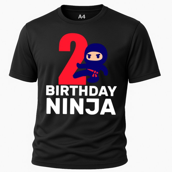 2nd Birthday Ninja  Cooling Performance Crew T-Shirt