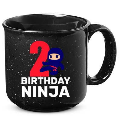 2nd Birthday Ninja  15oz Campfire Ceramic Mug