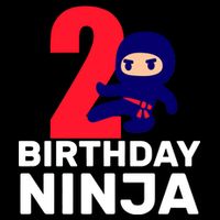2nd Birthday Ninja  Youth Performance Sprint T-Shirt