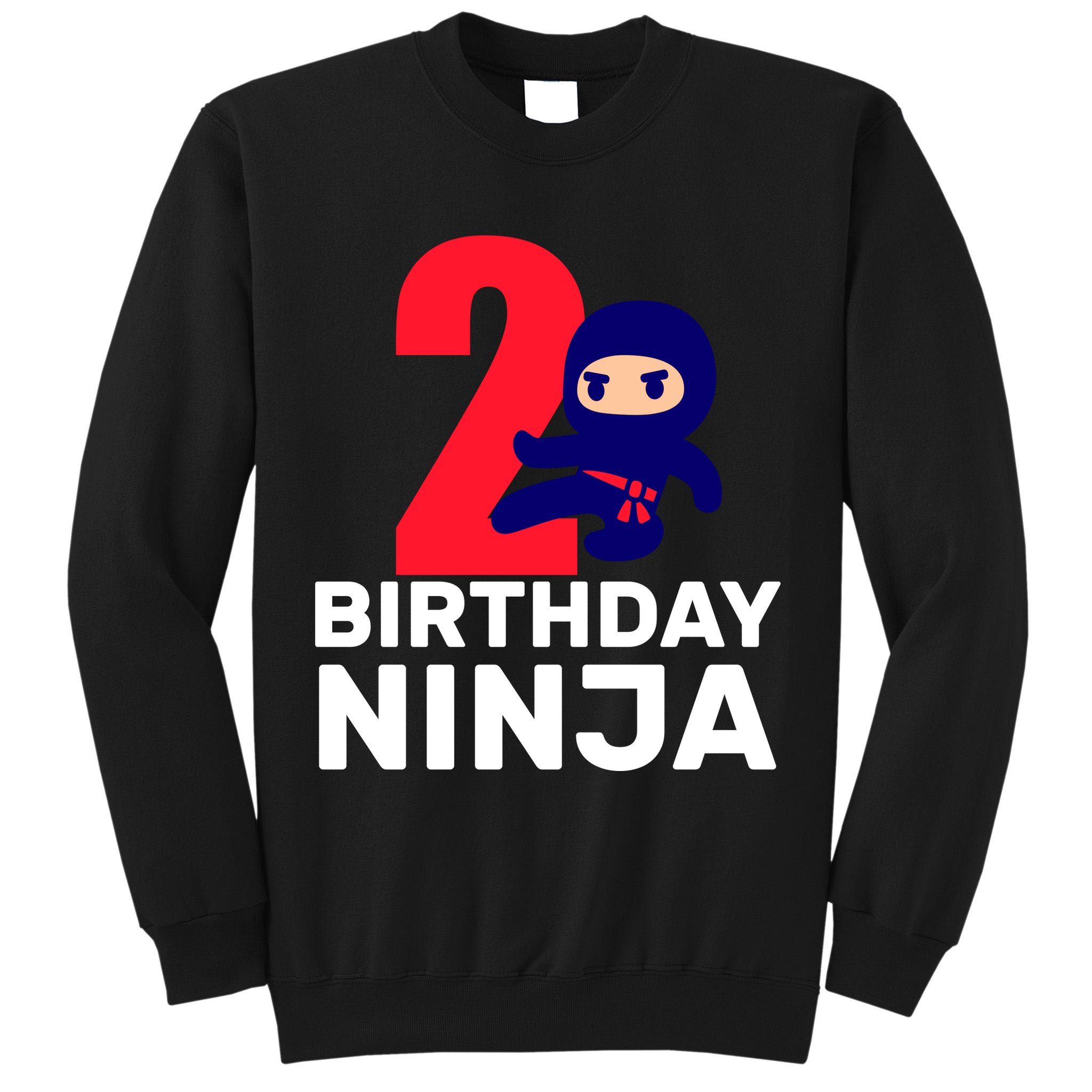 2nd Birthday Ninja  Tall Sweatshirt