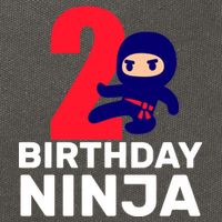 2nd Birthday Ninja  Cotton Canvas Backpack