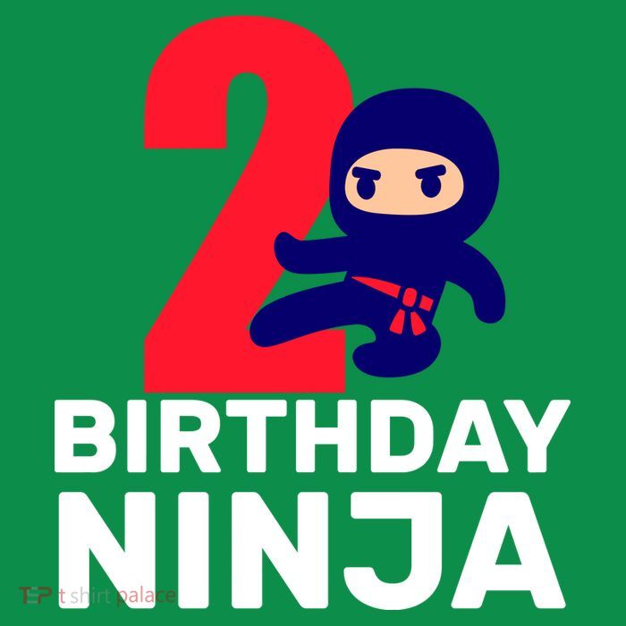 2nd Birthday Ninja  Baby Bodysuit
