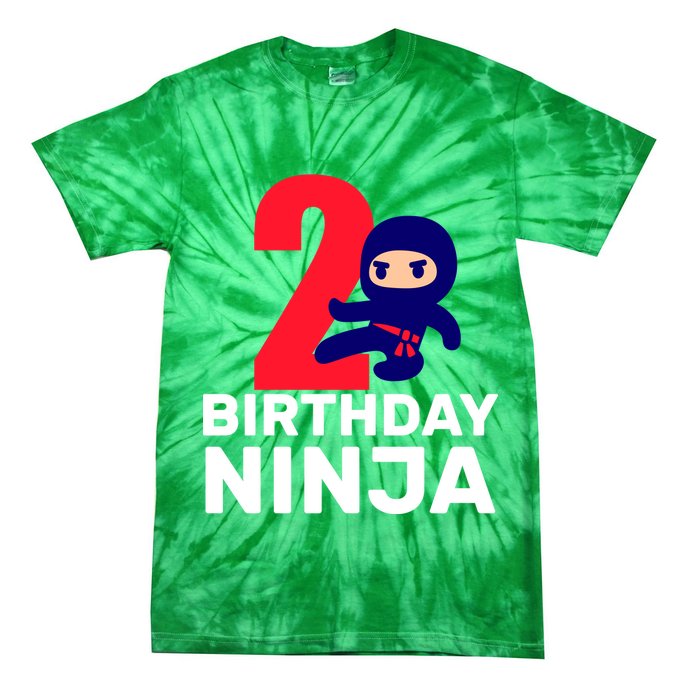 2nd Birthday Ninja  Tie-Dye T-Shirt