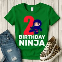 2nd Birthday Ninja  Womens T-Shirt