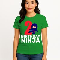 2nd Birthday Ninja  Womens T-Shirt