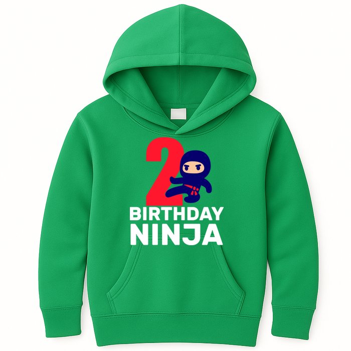 2nd Birthday Ninja  Kids Hoodie