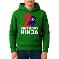 2nd Birthday Ninja  Kids Hoodie