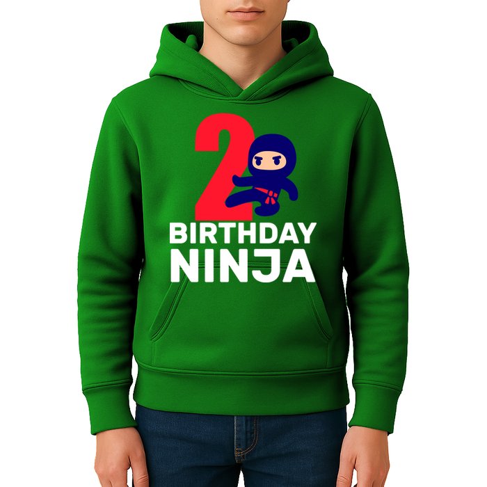 2nd Birthday Ninja  Kids Hoodie