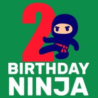 2nd Birthday Ninja  Full Zip Hoodie