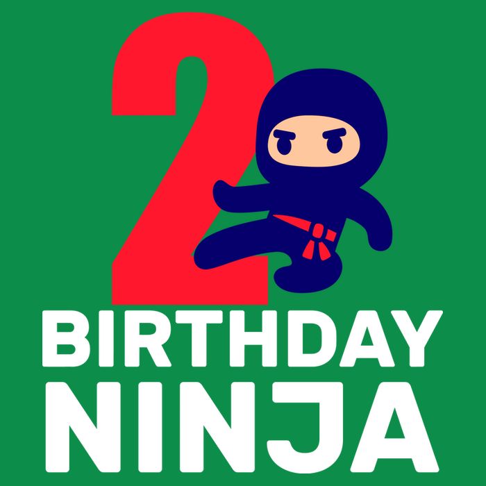 2nd Birthday Ninja  Full Zip Hoodie