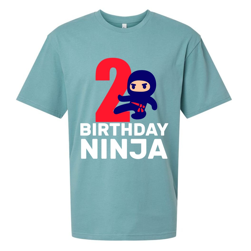 2nd Birthday Ninja  Sueded Cloud Jersey T-Shirt