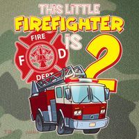 2nd Birthday This Little Firefighter Is Two Legacy Tie Dye Trucker Hat