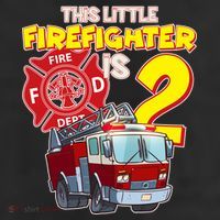 2nd Birthday This Little Firefighter Is Two 25L Jumbo Tote