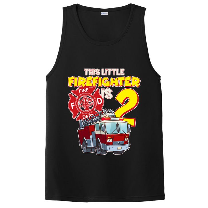 2nd Birthday This Little Firefighter Is Two PosiCharge Competitor Tank