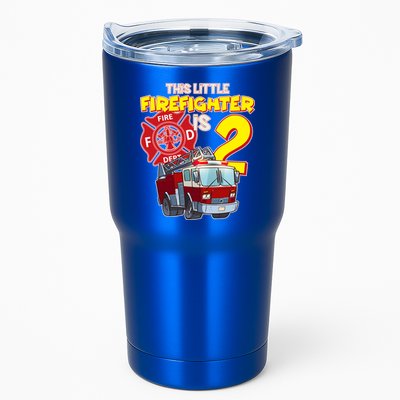 2nd Birthday This Little Firefighter Is Two Tumbler