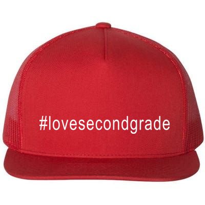 2nd Grade Hashtag Love Second Grade Flatbill Hat