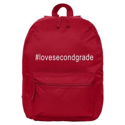 2nd Grade Hashtag Love Second Grade 16 in Basic Backpack