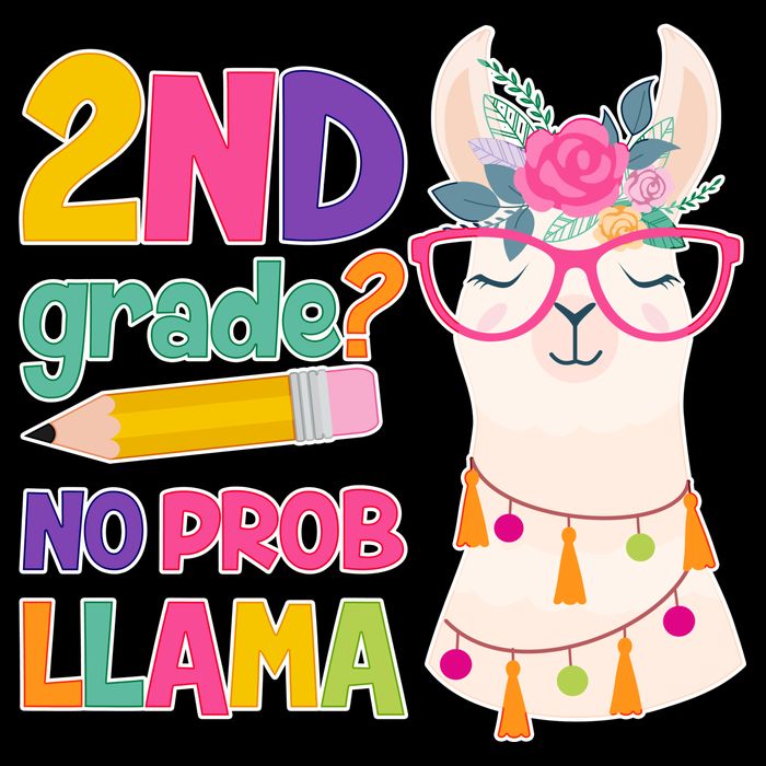 2nd Grade? No Prob Llama Backpack