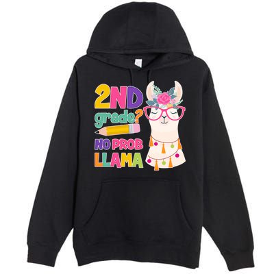 2nd Grade? No Prob Llama Premium Pullover Hoodie