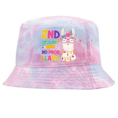 2nd Grade? No Prob Llama Tie-Dyed Bucket Hat