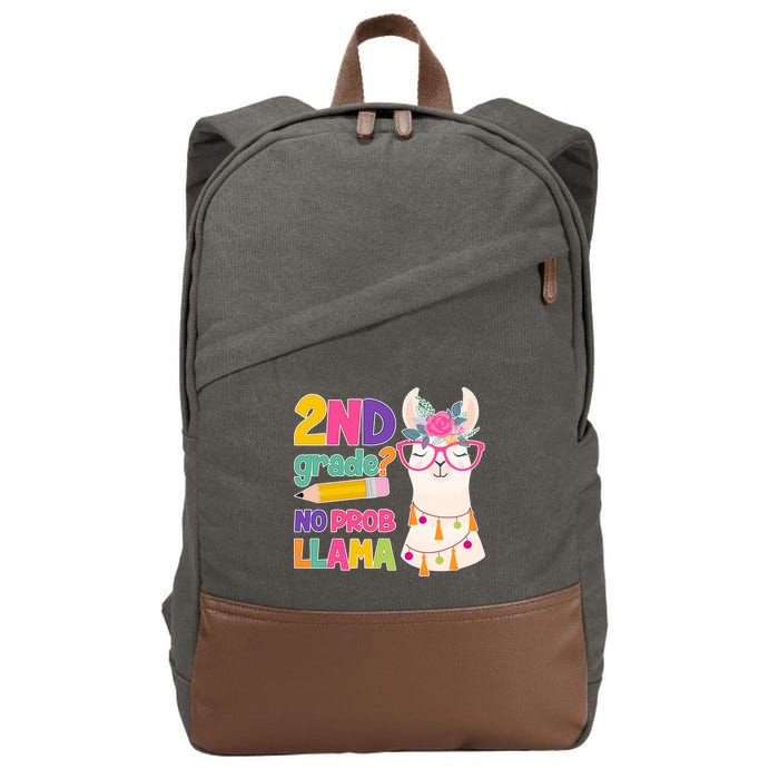 2nd Grade? No Prob Llama Cotton Canvas Backpack