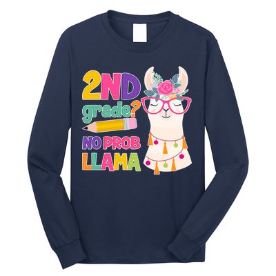 2nd Grade? No Prob Llama Long Sleeve Shirt