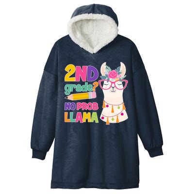 2nd Grade? No Prob Llama Hooded Wearable Blanket