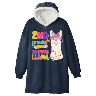 2nd Grade? No Prob Llama Hooded Wearable Blanket