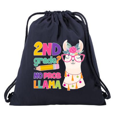 2nd Grade? No Prob Llama Drawstring Bag