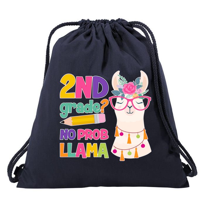 2nd Grade? No Prob Llama Drawstring Bag