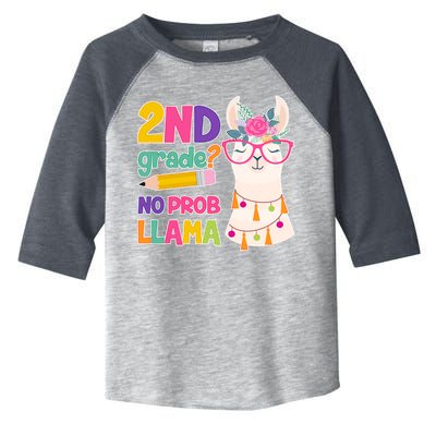2nd Grade? No Prob Llama Toddler Fine Jersey T-Shirt