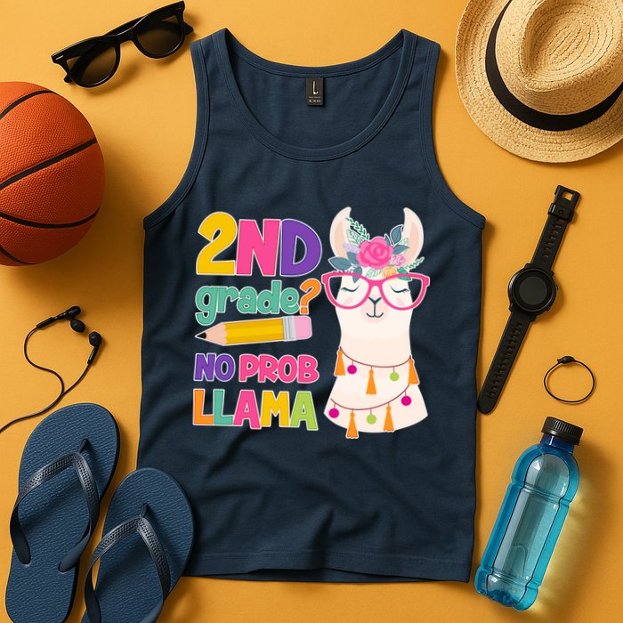 2nd Grade? No Prob Llama Tank Top