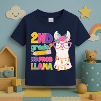 2nd Grade? No Prob Llama Toddler T-Shirt