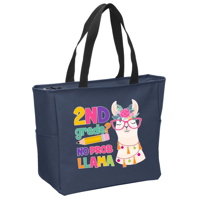 2nd Grade? No Prob Llama Zip Tote Bag