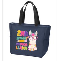 2nd Grade? No Prob Llama Zip Tote Bag