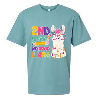 2nd Grade? No Prob Llama Sueded Cloud Jersey T-Shirt