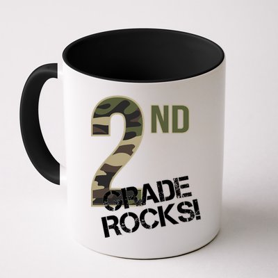 2nd Grade Rocks Camo Mug