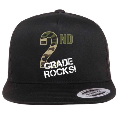2nd Grade Rocks Camo Flatbill Hat