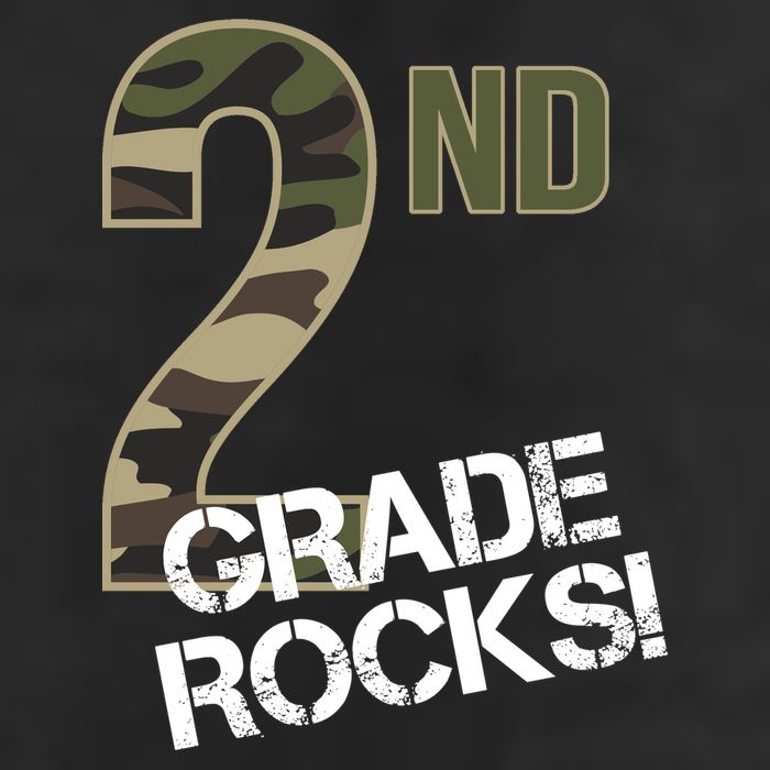 2nd Grade Rocks Camo Trucker Hat