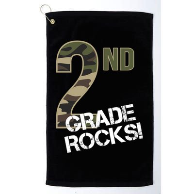 2nd Grade Rocks Camo Golf Towel