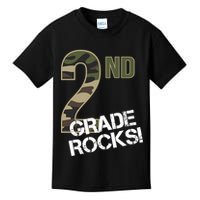 2nd Grade Rocks Camo Kids T-Shirt