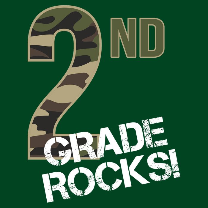 2nd Grade Rocks Camo Cooling Performance Crew T-Shirt