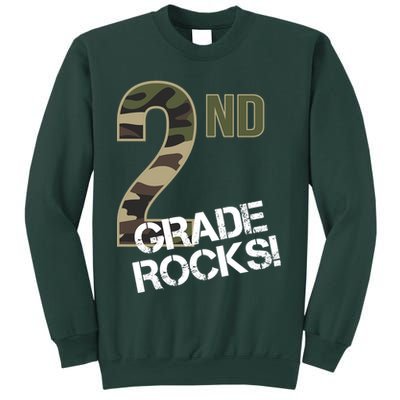 2nd Grade Rocks Camo Sweatshirt