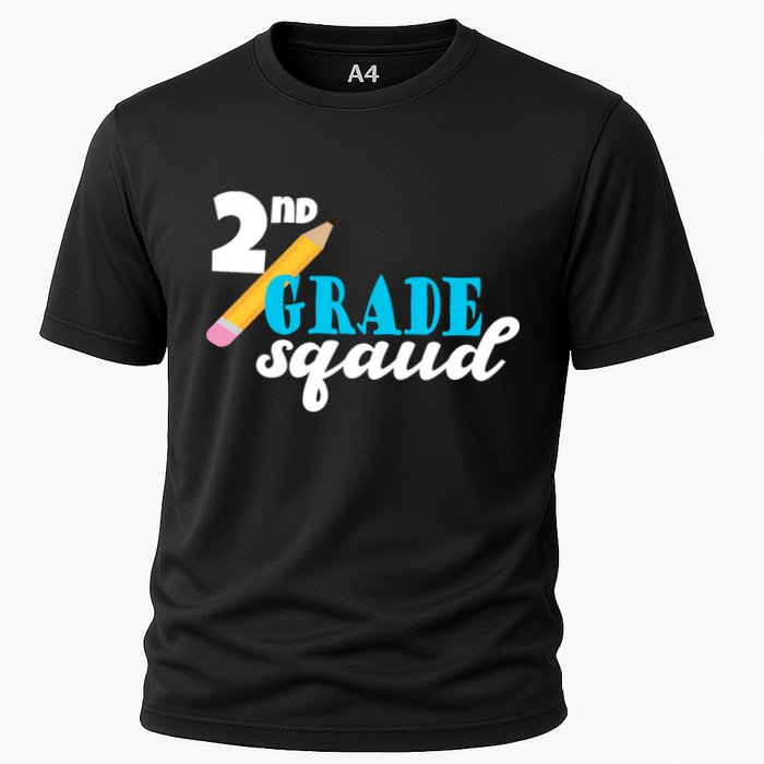 2nd Grade Squad School Pencil Cooling Performance Crew T-Shirt