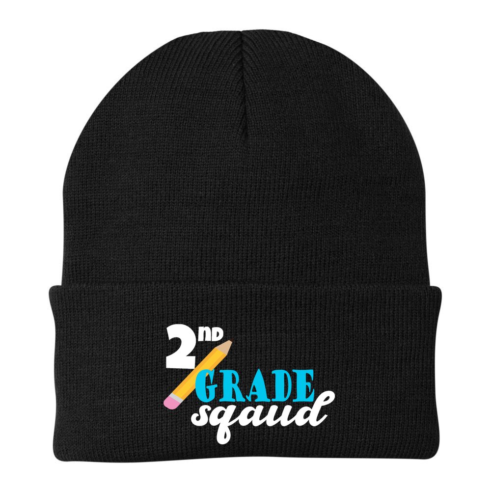 2nd Grade Squad School Pencil Beanie