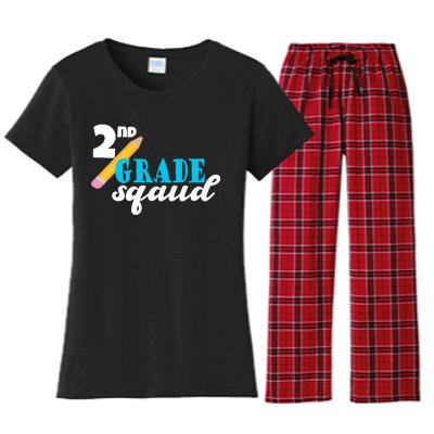 2nd Grade Squad School Pencil Women's Flannel Pajama Set