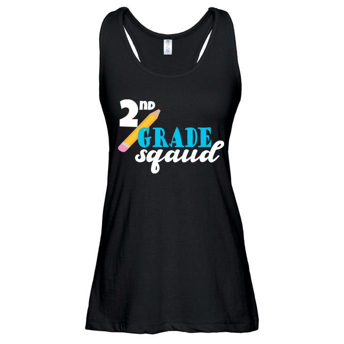 2nd Grade Squad School Pencil Ladies Essential Flowy Tank