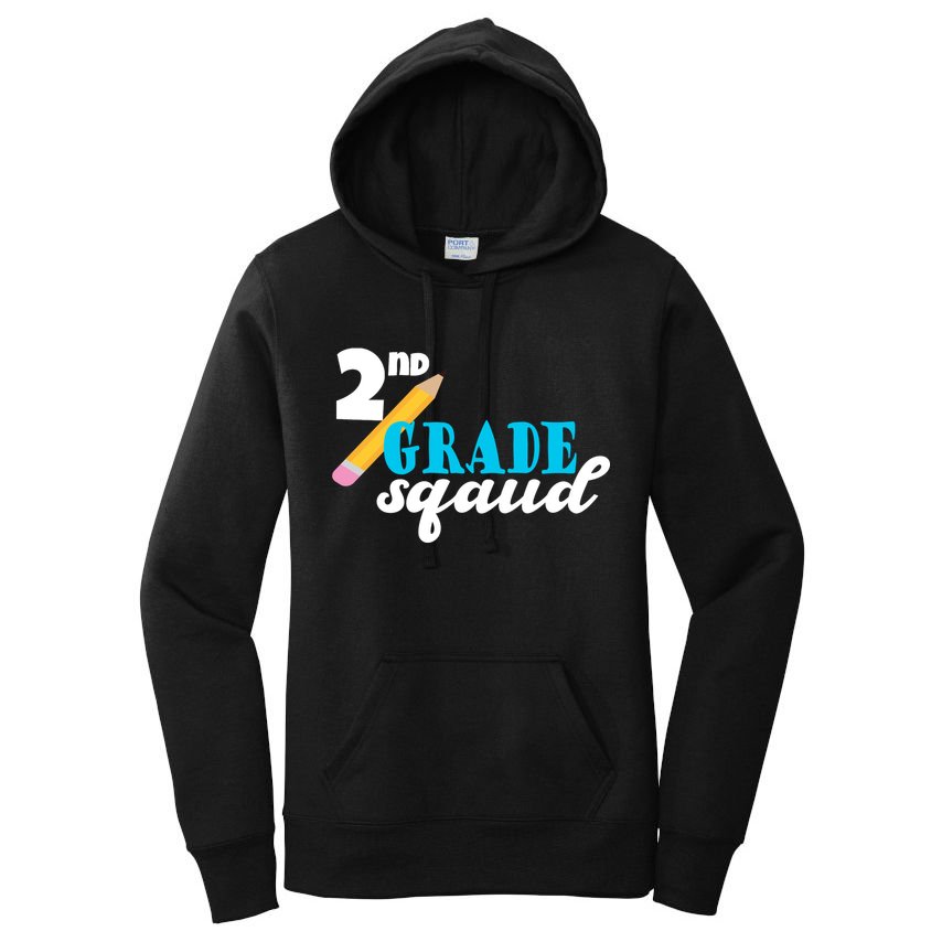 2nd Grade Squad School Pencil Women's Pullover Hoodie